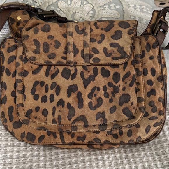 Leopard Print Bow Accent Women's Bag - Picture 2 of 6